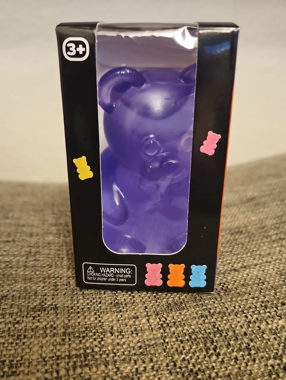Super Solid Squish Purple Bear Squishy NWT